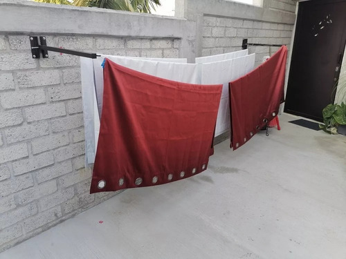 Tendedero De Herrería Abatible De Pared 4 Líneas De Tendido