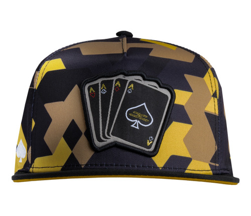 Gorra Jc Hats Poker Camo Yellow Snapback Original 