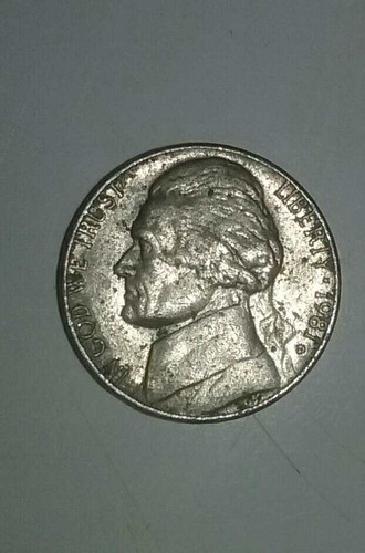 Moneda 5 Centavos Jefferson Estados Unidos 1981