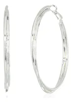 Comprar Pendientes De Aro Grandes Plateados Para Mujer De Nine West