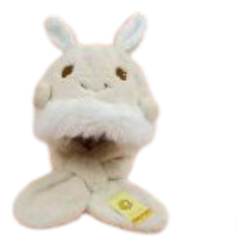 Set Gorro Cuello Bufanda Peluche Infantil Abrigo Mayorista Beige Único