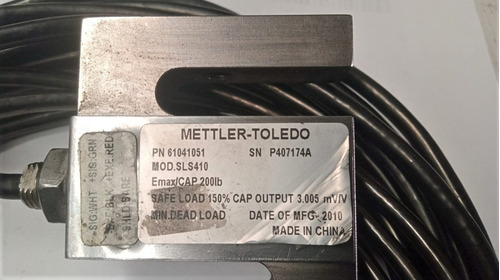 Mettler Toledo Sls410 Celda De Carga  200 Lb Usado