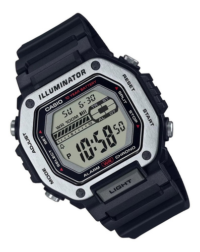Reloj Casio Hombre Mwd-110h 10 Años Bateria 100m Wr Luz Led