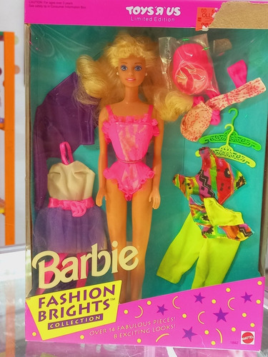 Barbie Fashion Brights 1992 Toys R Us Antiga 80 90 Superstar