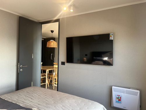 1dorm + 1baño + Est + Bod, Amoblado Completo, Todo Nuevo