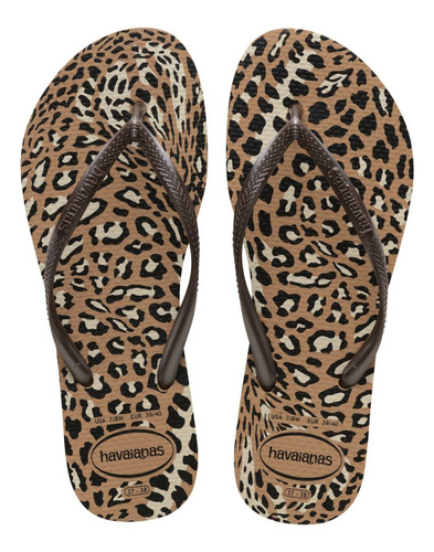 Ojotas Havaianas Slim Animals Print Mujer