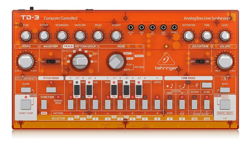 Sintetizador Behringer Td-3-tg Naranja Analógico De 16 Voces