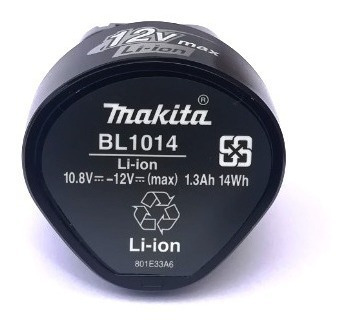 Imagen 3 de 7 de Batería Makita 12vmax Lithium-ion 1.3 Ah Bl1014