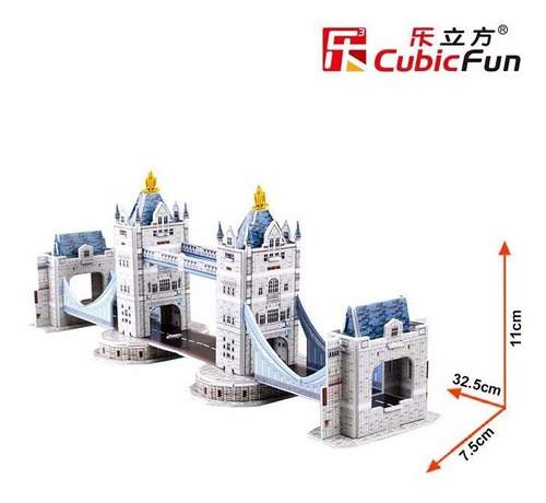 Puzzle 3d Tower Bridge 32 Pcs - Cubicfun