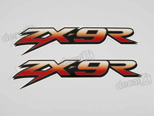 Adesivos Emblemas Compativel Kawasaki Zx-9r Preto/vermelho Cor Kawasaki Zx-9r Preto E Vermelho