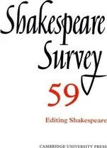 Comprar Shakespeare Survey: Editing Shakespeare Volume 59 - Peter...