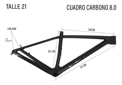 Imagen 4 de 5 de Bicicleta Mtb Raleigh Mojave 8.0 Deore Slx Carbono Rodado 29