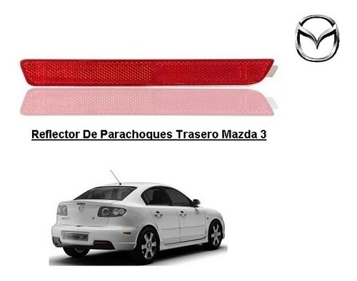 Reflector De Parachoques Trasero Mazda 3