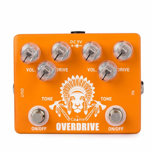 Caline Cp-70 - Pedal De Efecto De Guitarra Dual Overdrive Tr