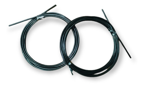 Speed Rope Set X5 Repuesto De Soga De Aluminio Para Salto Color Negro