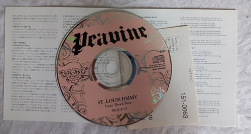 Cd St. Louis Jimmy: Goin' Down Slow (raro, Japonês, Com Obi) (Usado)