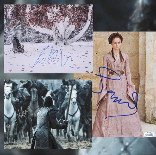 Autógrafos Game Of Thrones Sansa Stark  Bran Stark Jon Snow