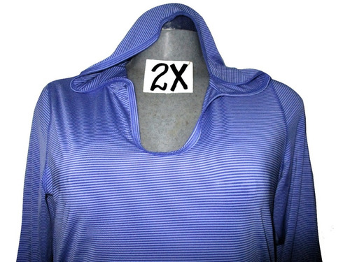 Sudadera Lila Rayas Deportiva Mujer Talla 2x (38/40) Energy