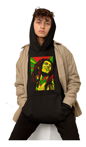 Sudadera Rastafary Reggae Bob Marley Estampada Estreno