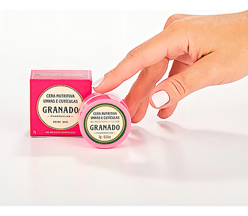 Cera Pink Nutritiva Granado 7g - Hidratação Unhas