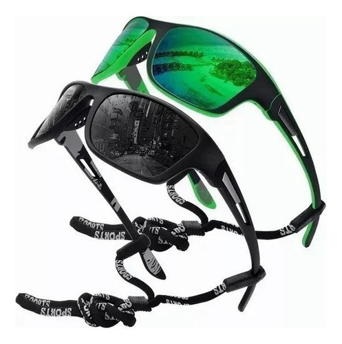 Gafas De Sol Hombre Polarizadas Pesca Viajes Conducción 2pcs