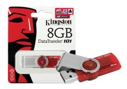 Kingston Rm Dt101g2/8gbz Data Traveler 101 G2 Usb2.0 8gb Roj