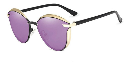 Lentes Gafas Sol Polarizadas Barcur Design Cat Eye Morado