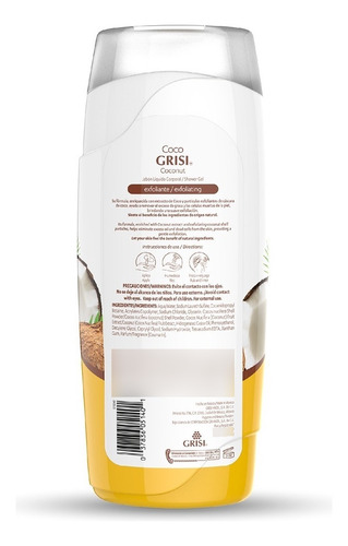 Jabón Líquido Corporal Grisi Coco Exfoliante 450ml