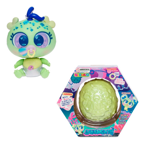 Imagen 2 de 4 de Muñeco Aquamerito Aquacate Bebé Verde