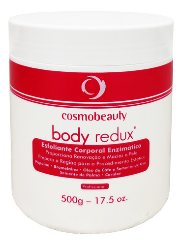 Body Redux Esfoliante Enzimático Para Corpo Cosmobeauty 500g
