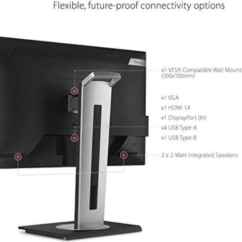 Viewsonic Vg2748a Monitor Ergonómico Ips 1080p De 27 Pulgada