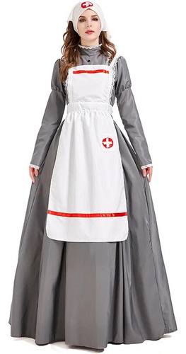 Vestido Uniforme De Enfermera Para Cosplay Watchman De Flore