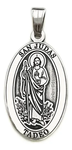 comprar Dije Medalla San Judas Tadeo Plata 925