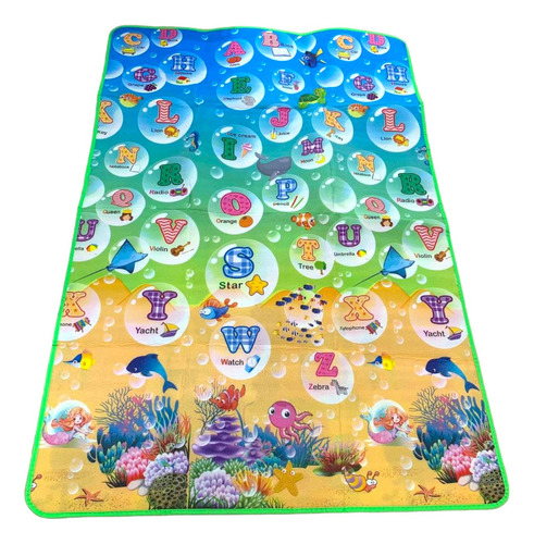 Tapetes De Juego Plegable Para Bebés 100x180cm Reversible
