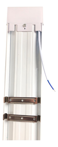 6x Luminária Sobrepor Led 40w 120cm Tubular Slim 6500k Cor Branco
