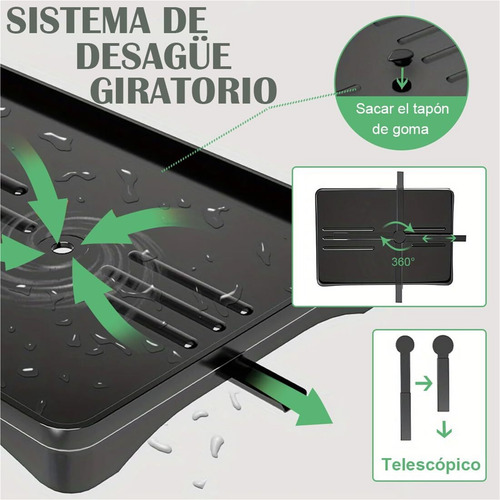 Escurridor Acero Inoxidable, Escurridor Platos De 3 Niveles