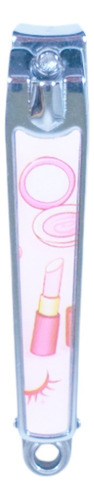 Alicate Corta Uñas Manos Pies Manicura Higiene Acero Rosa