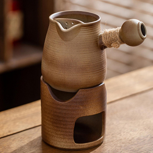 Tetera De Cerámica Infusor De Té Y Calentador De Tetera, L