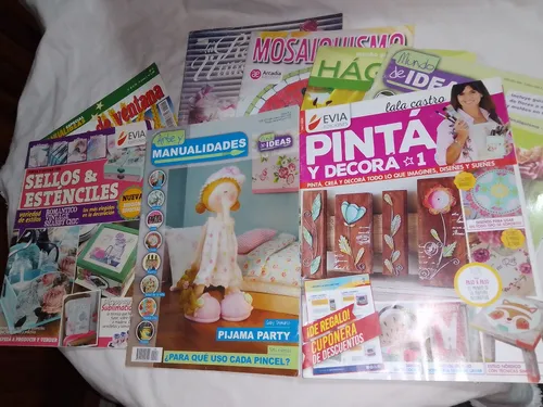 Lote Revistas Manualidades Pintura Porcelana Decoupage (Usado)