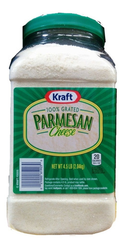Queso Parmesano Kraft Rallado 2.04 Kg