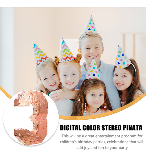 Fweaad Fc Piñata Con Números Hecha A Mano, Decoración 3d