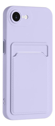 Capa Tpu Para iPhone 16e Com Slot Para Cartão