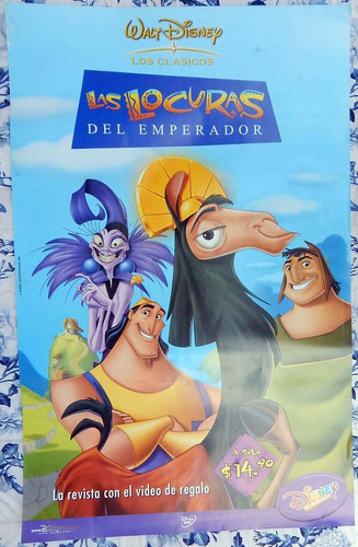 Poster De Walt Disney Las Locuras Del Emperador 90 X 60 Cm