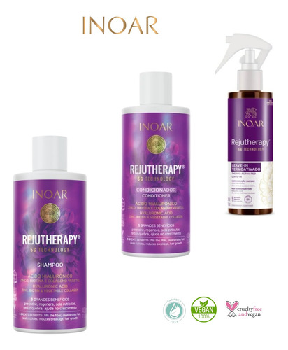Shampoo, Acondicionador, Leave Rejutherapy Ácido Hialurónico