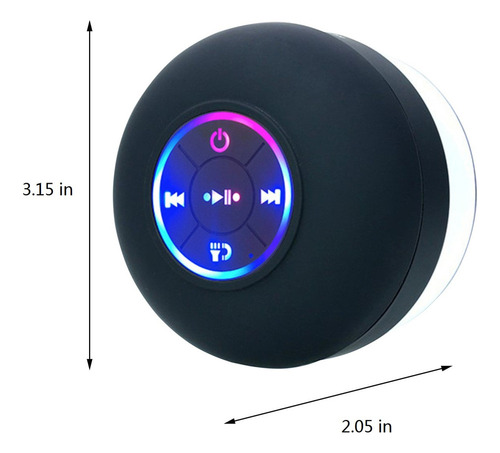 Nuevo Altavoz De Ducha Bluetooth Con Altavoz Manos Libres
