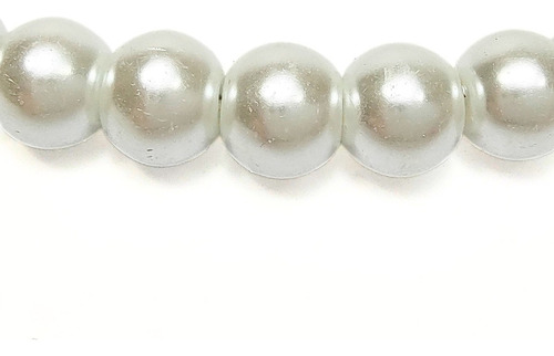 Collar Perlas Marfil Hombre Cuentas 8mm 40 Cm C/alargue