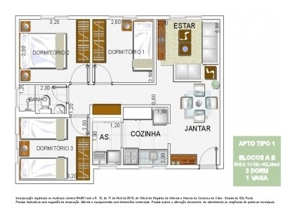 Imagem 3 de 13 de Ref.: 6517 - Apartamento Em Cotia Para Venda - V6517