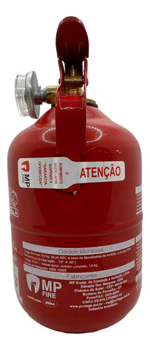Extintor Abc Automotivo 1kg Gordinho/bujão Extang + Suporte