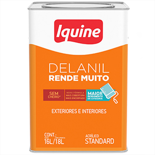Tinta Branco Gelo Fosco Alto Rendimento E Cobertura Iquine