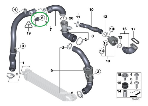 Sensor De Presion De Temperatura Mini Clubman R55 2007-2010